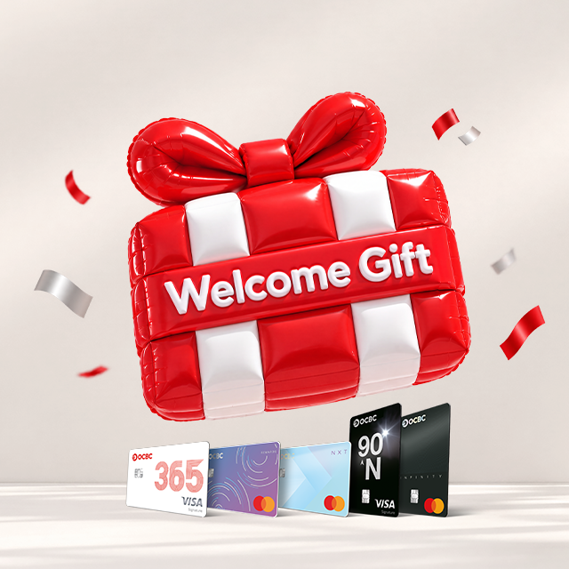 Enjoy rewards worth up to S$800 with a new OCBC credit card