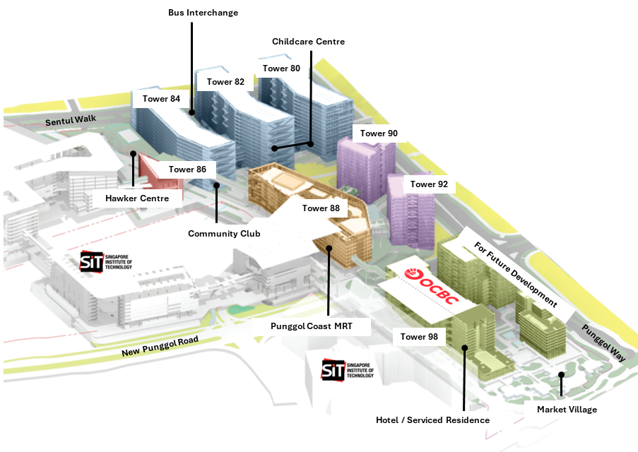 Layout of Punggol Digital District