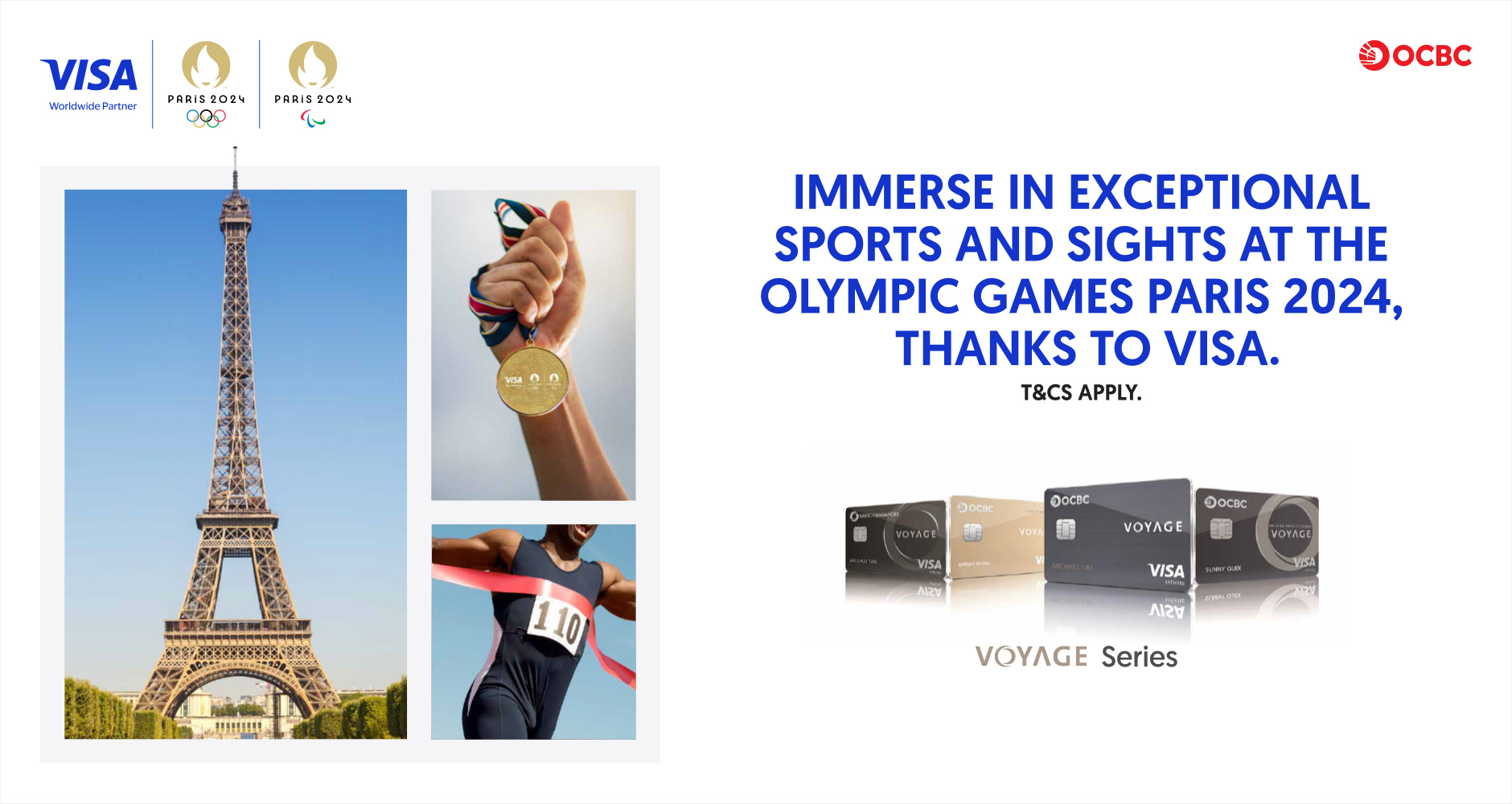 Strike gold for an exclusive Olympic Games Paris 2024 experience, thanks to Visa.
